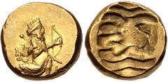 Greek PERSIA, Alexandrine Empire. temp. Stamenes – Seleukos. Satraps of Babylon, circa 328/3-311 BC. AV Double Daric (18.5mm, 16.67 g). Babylon mint. Persian king or hero, wearing kidaris and kandys, 