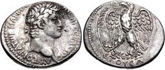 Selections from the Michel Prieur Collection SELEUCIS and PIERIA, Antioch. Otho. AD 69. AR Tetradrachm (29mm, 14.80 g, 12h). Dated RY 1 (AD 69). Laureate head right / Eagle standing facing on wreath, 