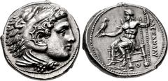 Greek KINGS of MACEDON. Philip III Arrhidaios. 323-317 BC. AR Tetradrachm (26mm, 17.19 g, 3h). In the name and types of Alexander III. Pella mint. Struck under Antipater or Polyperchon, circa 323-318/