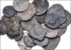 Large Lots ROMAN. Imperial. Lot of twenty-four (24) Antoniniani. Includes: Gallienus (7, including 1 Legio V) // Salonina // Saloninus // Marius // Victorinus // Tetricus II (3) // Claudius II Gothicu