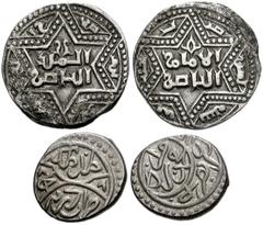 ISLAMIC, Ayyubids. al-Nasir I Salah al-Din Yusuf (Saladin). AH 564-589 / AD 1169-1193. AR Half Dirhem (15mm, 1.42 g). Aleppo (Haleb) mint. Dated AH 580 (AD 1184/5). Legend in six-pointed star / Legend