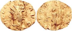 Gallienus. AD 253-268. AV “Double Aureus” (2.23 g, 6h). Siscia mint. 3rd emission, AD 266-267. GALLIENVS AVG, Radiate head right / AEQVIT AVG, Aequitas standing left, holding scales and cornucopia. RI