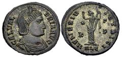 Roman Imperial Galeria Valeria. Augusta, AD 293(?)-311. Æ Follis (25mm, 6.04 g, 6h). Alexandria mint, 3rd officina. Struck circa AD 310. Draped bust right, wearing stephane / Venus standing facing, he