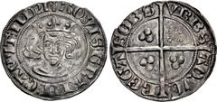 World GERMANY, Aachen (Freie Reichsstadt). Wilhem II von Jülich. 1361-1393. AR Doppelsterling (23mm, 1.82 g, 2h). Imitating a New Coinage issue of Edward I of England. Aachen mint. (eagle) ΛQVIS GRΛNI