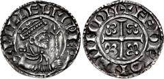 British NORMAN. William I 'the Conqueror'. 1066-1087. AR Penny (19mm, 1.12 g, 1h). Profile/Cross and Trefoils type (BMC vii). London mint; Eadwig, moneyer. Struck circa 1080-1083. + PILLELM REX, crown