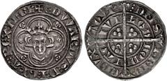 British PLANTAGENET. Edward I. 1272-1307. AR Groat (29mm, 5.79 g, 6h). New coinage, variety f.2. London (Tower) mint. Struck circa 1279. + ЄDVVARDVS : D'I : GRA': RЄX : AnGL' (triple pellet stops), cr