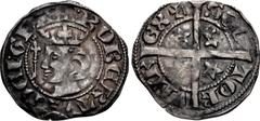 British SCOTLAND. Robert Bruce. 1306-1329. AR Penny (20mm, 1.22 g, 10h). Class I. Berwick(?) mint. Struck 1318-early 1320s. + : ROBERTVS DЄI : GRΛ :, crowned head left; lis-tipped scepter to left / SC
