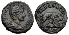 Roman Provincial THRACE, Deultum. Otacilia Severa. Augusta, AD 244-249. Æ (21mm, 6.34 g, 1h). Draped bust right, wearing stephane / Draganov 1997-2006 (O179/R71); BMC 28; Varbanov 3082 (this coin illu