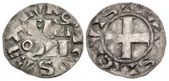 The Richard A. Jourdan Collection – World FRANCE, Royal. Louis VII le Jeune (the Younger). 1137–1180. AR Denier (19.5mm, 1.09 g, 11h). Paris mint. + LVDOVICVS RE, FRA/N(quadrate C)[O] in two lines; N 