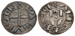 The Richard A. Jourdan Collection – World FRANCE, Provincial. Albi (vicomté). Anonymous. Late 12th-13th century. AR Denier (18mm, 0.89 g, 3h). In the name of Raymond IV, Count of Toulouse. + (blundere
