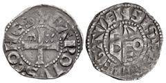 The Richard A. Jourdan Collection – World FRANCE, Provincial. Anjou (comté). Charles I. 1247–1285. AR Denier (18mm, 1.11 g, 9h). Andegavensis (Angers) mint. + CAROLVS COMES, cross pattée; horizontal Є