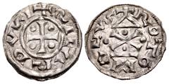 The Richard A. Jourdan Collection – World FRANCE, Provincial. Normandie (duché). Richard I Sans Peur (the Fearless). 943-996. AR Denier (20mm, 1.20 g, 9h). Rotomagus (Rouen) mint. + RICARDV(horizontal