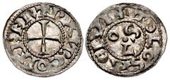 The Richard A. Jourdan Collection – World FRANCE, Provincial. Toulouse. Bertrand. 1106-1112. AR Denier (18mm, 1.16 g, 7h). Toulouse mint. BERTRΛ(ИD) • CO(ME), cross pattée / + TOLOSA CIVI, OVS around 