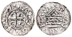The Richard A. Jourdan Collection – World GERMANY, Regensburg (herzogliche Münzstätte). Heinrich III. 983-985. AR Pfennig (19mm, 1.01 g, 12h). Ellin, münzmeister. · HENRICVS DVX, short cross pattée; p