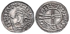 The Richard A. Jourdan Collection – British ANGLO-SAXON, Kings of All England. Æthelred II. 978-1016. AR Penny (18mm, 1.08 g, 3h). Short Cross type (BMC xvi, Hild. H). Lincoln mint; Wulfwine, moneyer.