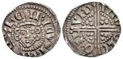 The Richard A. Jourdan Collection – British PLANTAGENET. Henry III. 1216-1272. AR Penny (18mm, 1.54 g, 2h). Long Cross coinage, Class 5c2. London mint; Nicole, moneyer. Struck 1250-1272. Crowned facin