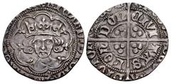The Richard A. Jourdan Collection – British YORK (Restored). Richard III. 1483-1485. AR Groat (24mm, 2.53 g, 4h). Type 3. London mint; im: halved sun & rose 2. Struck June 1484–22 August 1485. (halved