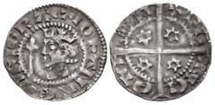 The Richard A. Jourdan Collection – British SCOTLAND. John Baliol. 1292-1296. AR Penny (19mm, 1.44 g, 7h). First coinage. Berwick(?) mint. Crowned head left; scepter to left / Long cross pattée; mulle