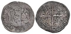 The Richard A. Jourdan Collection – British SCOTLAND. Robert II. 1371-1390. AR Groat (28mm, 3.65 g, 11h). Edinburgh mint. Crowned bust left; scepter to left with star at base; all within tressure of a