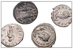 Large Lots ROMAN. Imperial. Lot of four (4) AR Antoniniani. Includes: Otacilia Severa // Herennia Etruscilla // Salonina // Severina. VF to Good VF. LOT SOLD AS IS, NO RETURNS. Four (4) coins in lot. 