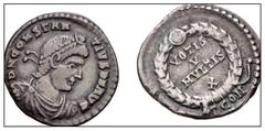 Large Lots ROMAN. Imperial. Lot of two (2) AR Siliquae of Constantius II and Julian II. Includes: Constantius II // Julian II. Toned. Fine to Near VF. LOT SOLD AS IS, NO RETURNS. Two (2) coins in lot.