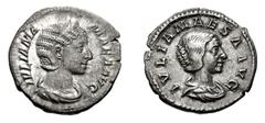 Large Lots ROMAN. Imperial. Lot of two (2) AR Denarii of Julia Mamaea and Julia Maesa. Includes: Julia Mamaea // Julia Maesa. VF and Good VF. LOT SOLD AS IS, NO RETURNS. Two (2) coins in lot.