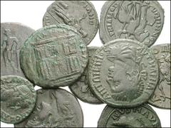 ROMAN. Provincial. Provincial Æ. Includes: MACEDON, Stobi. Caracalla / Victory // MOESIA INFERIOR, Marcianopolis. Elagabalus / Eagle // THRACE, Hadrianopolis. Gordian III / Fortuna // Same / Victory /