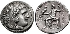 Greek KINGS of MACEDON. Demetrios I Poliorketes. 306-283 BC. AR Tetradrachm (28.5mm, 16.95 g, 12h). In the name and types of Alexander III. Miletos mint. Struck circa 295/4 BC. Head of Herakles right,