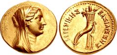 Greek PTOLEMAIC KINGS of EGYPT. Berenike II, wife of Ptolemy III. Circa 244/3-221 BC. AV Mnaieion – 'Oktadrachm' (28.5mm, 27.75 g, 12h). Ptolemaic standard. Alexandreia mint. Struck under Ptolemy IV, 