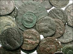 ROMAN. Imperial. Æ, Magnentius through Honorius. Includes: Magnentius // Constantius Gallus (3) // Julian II (3) // Jovian (4) // Valentinian I (3) // Valens (5) // Procopius (2) // Gratian (5) // Val