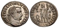 Roman Imperial Licinius I. AD 308-324. Æ Follis (20mm, 3.32 g, 12h). Alexandria mint, 1st officina. Struck AD 315. Laureate head right / Jupiter standing left, holding Victory on globe and scepter; ea