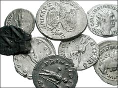 MIXED. Roman Provincial, Roman Imperial, and Byzantine AR and Æ. Includes: Roman Provincial: GORDIAN III. AR Tetradrachm from Antioch, Syria. Bust right / Eagle with ram between legs // Roman Imperial