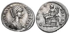 The McAlee Collection – Septimius Severus to Geta Lot of two (2) coins. 187a Plautilla. Augusta, AD 202-205. AR Denarius (20mm, 3.65 g, 1h). Laodicea ad Mare mint. Struck under Septimius Severus and C