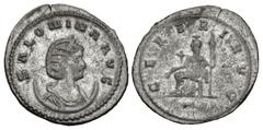 Roman Imperial Salonina. Augusta, AD 254-268. Antoninianus (22mm, 3.99 g, 12h). Antioch mint. 11th emission of Gallienus, AD circa 264-265. SALONINA AVG, draped bust right, wearing stephane, set on cr