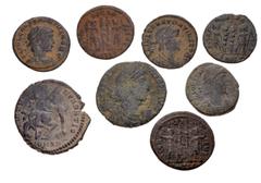 Large Lots ROMAN. Imperial. Lot of twelve (12) bronze issues of Constantius II and Constantius Gallus. Includes: Constantius II (11) // Constantius Gallus (1). Fine to Near VF. LOT SOLD AS IS, NO RETU