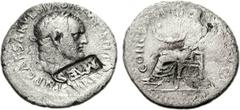 Vespasian. AD 69-79. AR Denarius (2.60 g, 6h). Ephesus mint. Struck AD 71. Laureate head right / Concordia (or Ceres?) seated left, holding grain ears, poppy, and cornucopia; [EPHE (partially ligate)]
