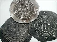 EARLY MEDIEVAL. Islamic. Arab-Sasanian Drachms. All coins: AR Drachm. Arab-Sasanian type, imitating Khosrau II. Sasanian style bust right / Fire altar with attendants. Includes: DA (Darabjird) mint //