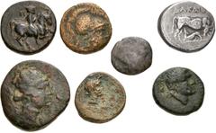 Large Lots GREEK. Miscellaneous. Lot of eleven (11) silver and bronze issues. Includes: THRACE, Abdera. Æ (2) // THRACE, Trieros. AR Hemiobol // THESSALY, Krannon. Æ // THESSALY, Lamia. AR Hemidrachm 