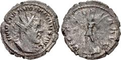 Roman Imperial Marius. Romano-Gallic Emperor, AD 269. Antoninianus (21mm, 3.46 g, 6h). Colonia Agrippinensis (Cologne) mint. 2nd emission, circa mid AD 269. Radiate, draped, and cuirassed bust right /