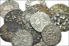 MEDIEVAL. Crusaders. Miscellaneous BI. Includes: all deniers. Various rulers of the Latin Kingdom of Jerusalm, Antioch, Achaea, Tripoli, and Cyprus. Also includes denier of Lucca. Fine to VF condition