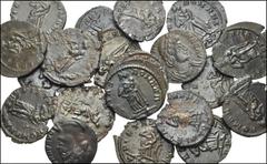 ROMAN. Imperial. Æ of 4th century AD. All coins: Theodora. Trier mint. Æ 4. Diademed and draped bust right / Pietas standing facing, head right, holding child in arms. Average VF condition, some with 