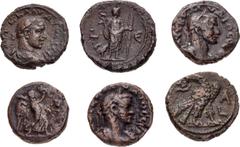 Large Lots ROMAN. Provincial. Lot of ten (10) Alexandrian Tetradrachms. Includes: various types and rulers, from Philip II to Diocletian. Fine to VF. LOT SOLD AS IS, NO RETURNS. Ten (10) coins in lot.