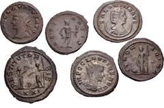 Large Lots ROMAN. Imperial. Lot of twelve (12) Antoniniani. Includes: various types, rulers, and mints from Valerian I to Severina. Fine to Good VF. LOT SOLD AS IS, NO RETURNS. Twelve (12) coins in lo