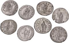 Large Lots ROMAN. Imperial. Lot of eight (8) AR Antoniniani. Includes: Gordian III (2) // Philip I (2) // Otacilia Severa // Trajan Decius (2) // Herennia Etruscilla. VF to Good VF. LOT SOLD AS IS, NO