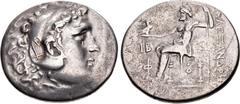 Greek LYCIA, Phaselis. Circa 218/7-186/5 BC. AR Tetradrachm (31mm, 16.19 g, 1h). In the name and types of Alexander III of Macedon. Dated CY 12 (207/206 BC). Head of Herakles right, wearing lion skin;