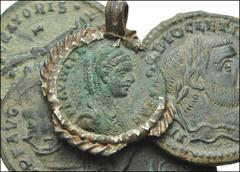 ROMAN. Imperial. AR and Æ from Plautilla to Fausta. Includes: Plautilla. Denarius // Diocletian. Follis // Galerius. Follis // Licinius I. Follis // Fausta. Follis. Fine to Good Fine condition. The Pl