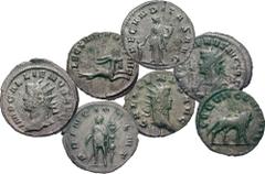 Roman Imperial Collection of 86 antoniniani of Gallienus and his family. AD 253-268. . Mediolanum (Milan) mint. Includes the following: Gallienus (74 coins) // Salonina (11 coins) // Saloninus (1 coin