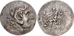 Greek ISLANDS off IONIA, Chios. Circa 190-165 BC. AR Tetradrachm (35mm, 15.34 g, 1h). In the name and types of Alexander III of Macedon. Philokrates, magistrate. Head of Herakles right, wearing lion s