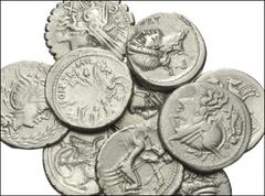 ROMAN. Republic. AR Denarii. Includes: L. Sempronius Pitio. Circa 148 BC. Roma / Dioscuri. Sempronia 2 // C. Terentius Lucanus. Circa 147 BC. Roma / Dioscuri. Terentia 10 //C. Malleolus C. f. Circa 11