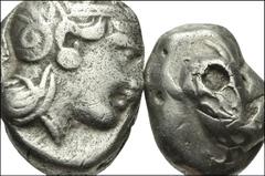 GREEK. Central & Southern Greece. AR of Attica, Athens and Islands off Attica, Aegina. All coins: AR Tetradrachm. Athens. Helmeted head of Athena right / Owl standing right, facing, olive sprig and cr